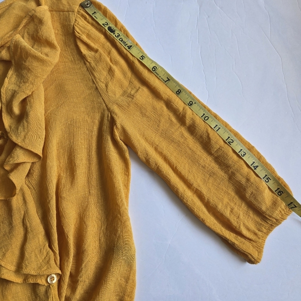 Mine Golden Ruffle Blouse - Picture 8 of 8